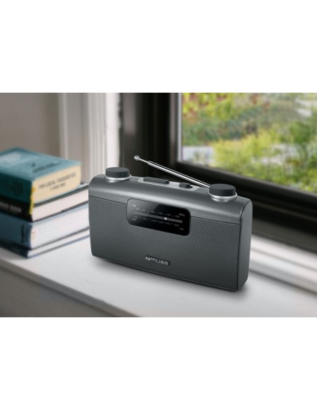Radio Portátil - MUSE M-058 R, Gris