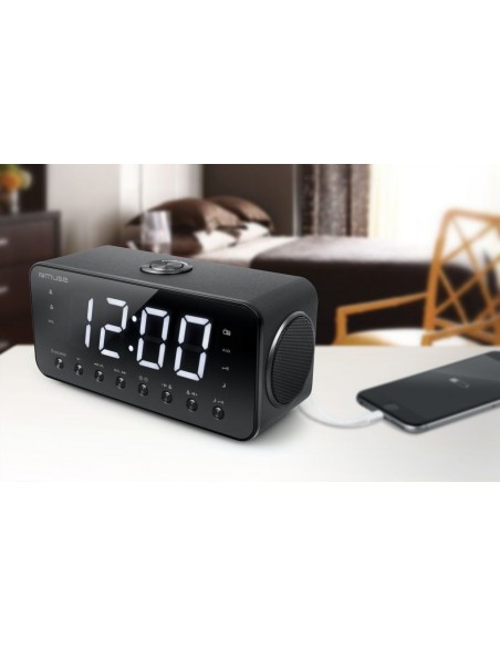 Radio Despertador - MUSE M-192 CR, Negro