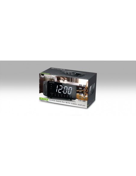 Radio Despertador - MUSE M-192 CR, Negro
