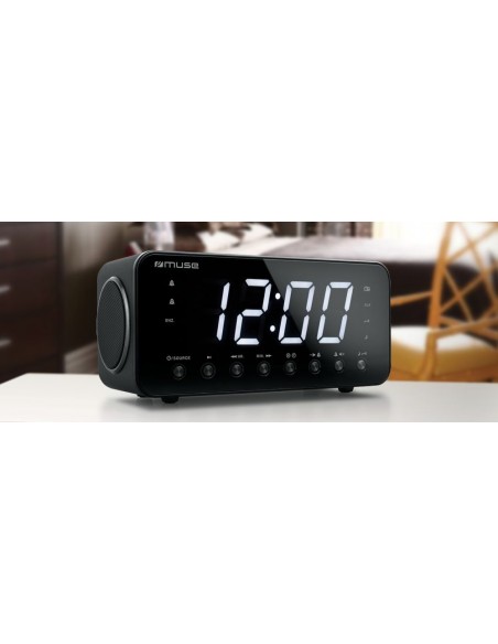 Radio Despertador - MUSE M-192 CR, Negro