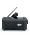 Radio Portátil  - MUSE MH-08MB, Solar, Negro