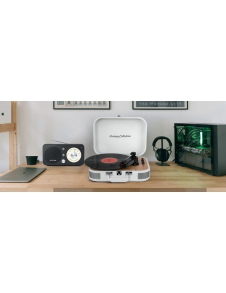 Tocadiscos - MUSE MT-201 WW, Blanco,...