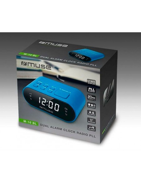Radio - MUSE M-10 ,Azul, Despertador