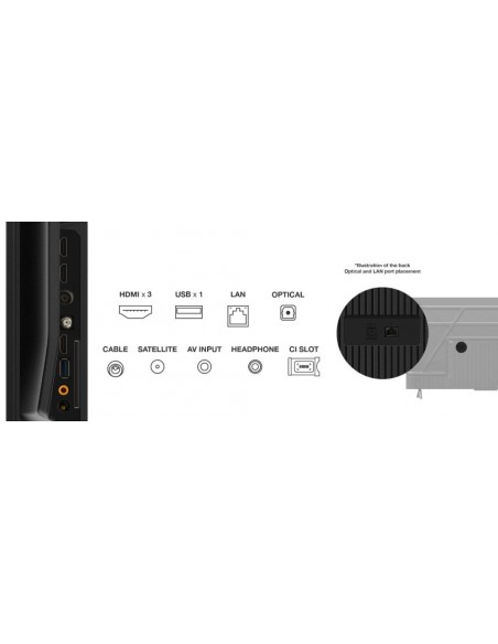 TV LED - TCL 43P61B, 43", 4K, HDR,...