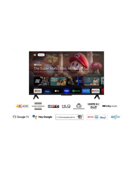 TV LED - TCL 43P61B, 43", 4K, HDR,...