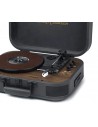 Tocadiscos - MUSE MT-207DGB, Negro, Altavoces