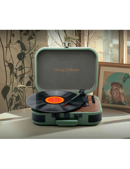 Tocadiscos - MUSE MT-207PGR Verde,...