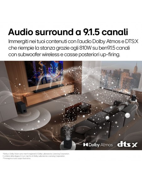 Barra de Sonido - LG S95TR, 9.1.5,...