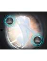 Secadora Carga Frontal - HISENSE DHQE800BW2, Bomba de Calor, Blanco, 8Kg, A++