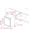 Lavavajillas Integrable - TEKA DFI 46740, Panel Negro, 14 cubiertos