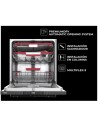 Lavavajillas Integrable - TEKA DFI 46960, Tercera Bandeja, Panel Negro