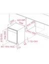 Lavavajillas Integrable - TEKA DFI 46960, Tercera Bandeja, Panel Negro