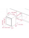 Lavavajillas Integrable 45 cm- TEKA DFI 44800. 10 Cubiertos, Panel Negro