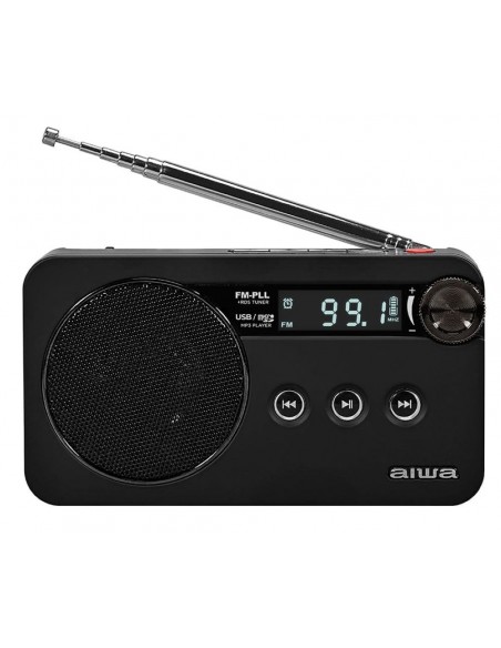 Radio Portátil - AIWA RS-77PLL, Negra