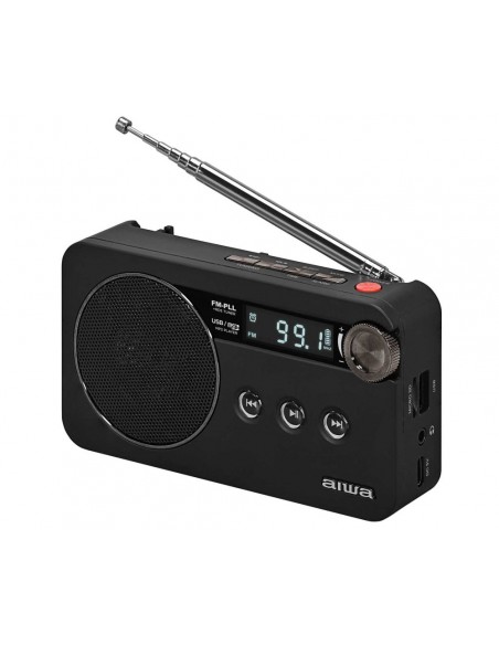 Radio Portátil - AIWA RS-77PLL, Negra