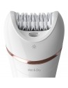 Depiladora - PHILIPS BRE740/10 Series 8000 Wet&Dry, 32 pinzas