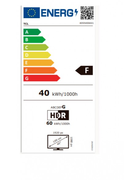 TV LED - TCL 40S5400A, 40 pulgadas,...