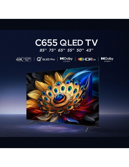 TV QLED - TCL 65C655, 4K, HDR10+,...