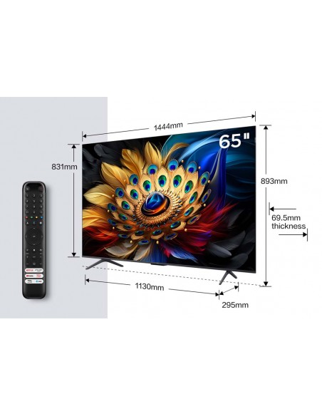 TV QLED - TCL 65C655, 4K, HDR10+,...