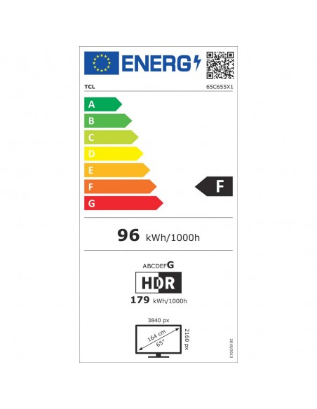 TV QLED - TCL 65C655, 4K, HDR10+,...