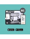 Cafetera Superautomática - SAGE SES876BSS4EEU1 Barista Express impress, 9 bares, Aceo Inox cepillado