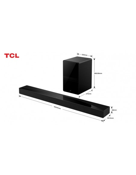 Barra de Sonido - TCL Q75HE, 5.1.2...