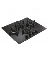 Placa Gas - CANDY CSG6DTB, 60cm, 4 zonas, Negro
