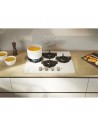 Placa Gas - CANDY CSG6DTW, 60 cm, 4 zonas, Blanco