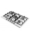 Placa Gas - CANDY CHG74WTX, 5 zonas, 75 cm, Inox