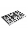 Placa Gas - CANDY CHG74WTX, 5 zonas, 75 cm, Inox
