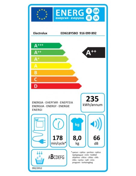 Secadora con Bomba Calor - ELECTROLUX...