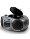 RadioCassette - AIWA BBTC-550MG, Gris, MP3, CD