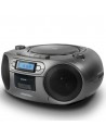 RadioCassette - AIWA BBTC-550MG, Gris, MP3, CD