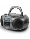 RadioCassette - AIWA BBTC-550MG, Gris, MP3, CD