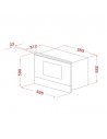 Microondas Integrable - TEKA MS 622 BIS R, Inox, 22L, Grill