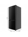 Combi Libre Instalación - CECOTEC CoolMarket 117 DF, Negro, Eficiencia E