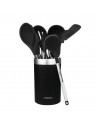 Set de Utensilios de Cocina - CECOTEC PolkaExclusive Wood&Rock, 9 piezas