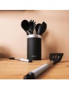 Set de Utensilios de Cocina - CECOTEC PolkaExclusive Wood&Rock, 9 piezas