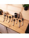 Set de Utensilios de Cocina - CECOTEC PolkaExclusive Wood&Rock, 9 piezas