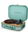 Tocadiscos - MUSE MT-201 WG, Verde, 2 Altavoces
