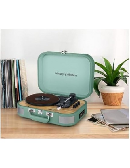 Tocadiscos - MUSE MT-201 WG, Verde, 2...