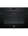 Horno 45 cm - BALAY 3CB4821G3, Cristal Negro, Aquálisis