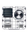 Lavavajillas Libre Instalación - HAIER XF 6B0M3PDA, Inox, Tercera Bandeja, Eficiencia B