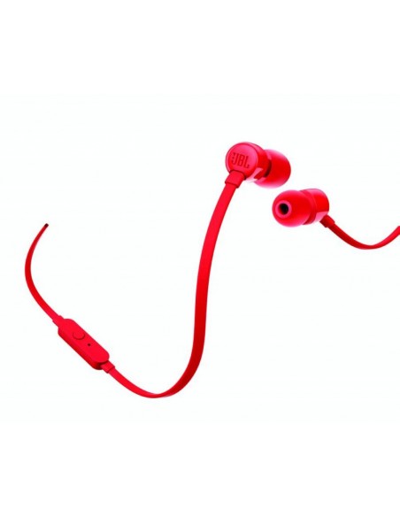 Auriculares con cable - JBL T110, Rojos