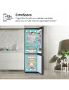 Combi Libre Instalación - LG GBG5160CEV, Acero Negro, Instaview, 1.86 m, Eficiencia C