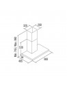 Campana Decorativa - Cata Sygma 9010 X, 90cm, 65 dB, Inox