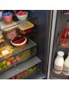Combi con Cajones - CECOTEC CoolMarket FD 400, Inox, 1.91 m, No Frost, Eficiencia E