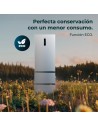 Combi con Cajones - CECOTEC CoolMarket FD 400, Inox, 1.91 m, No Frost, Eficiencia E
