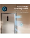 Combi con Cajones - CECOTEC CoolMarket FD 400, Inox, 1.91 m, No Frost, Eficiencia E