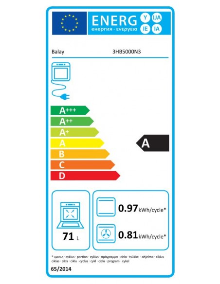 Horno Eléctrico - BALAY 3HB5000N3,...